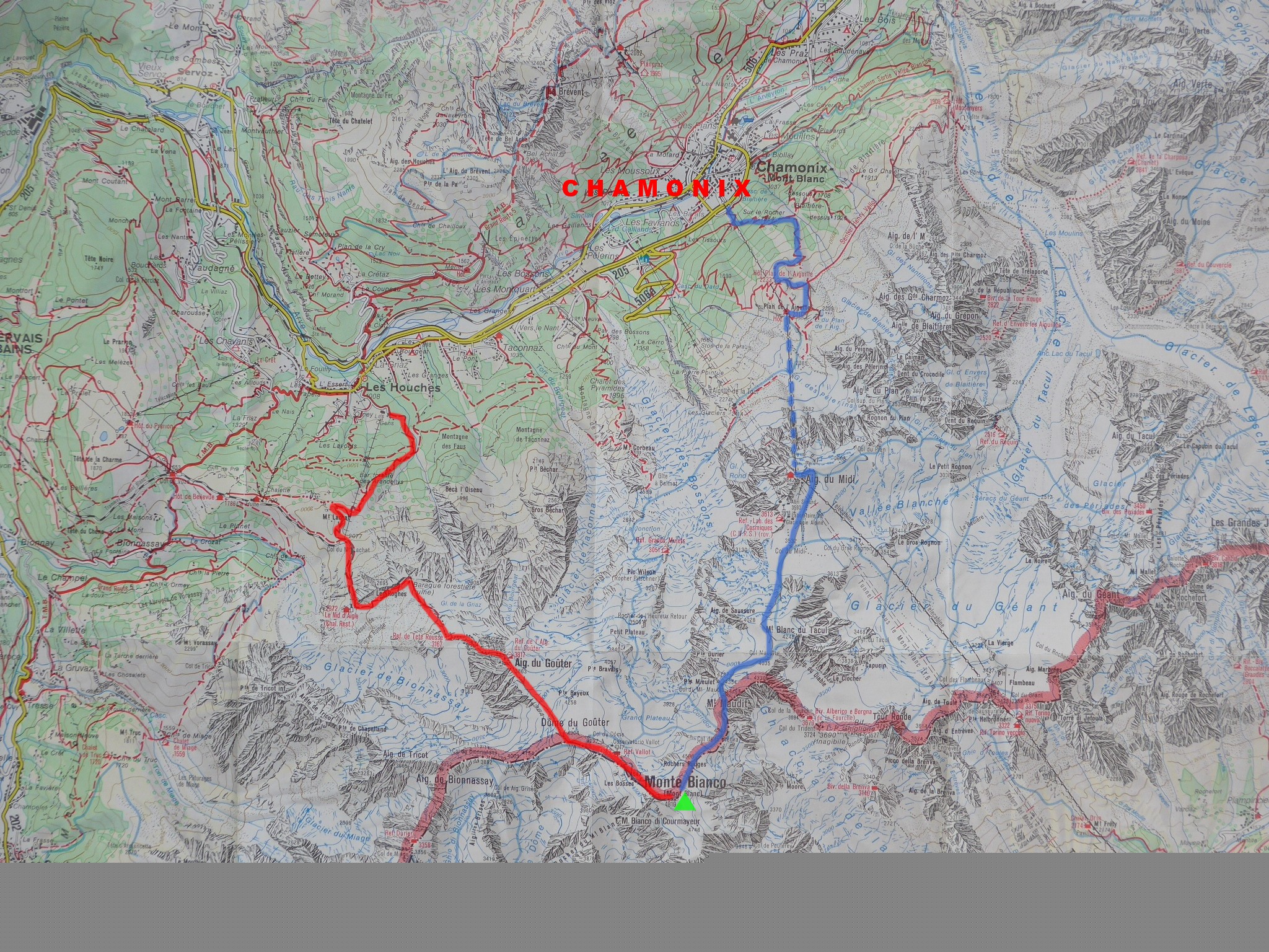 mapa Mont Blanc_50k